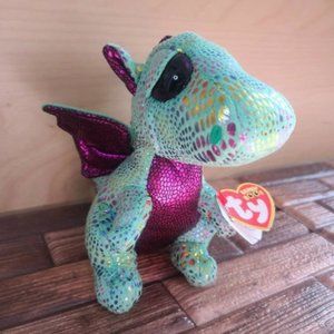TY Beanie Boo's Cinder GREEN DRAGON
